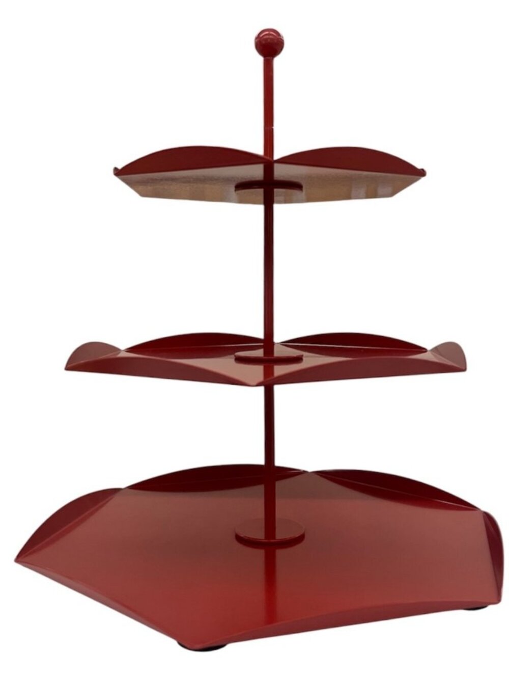 New IKEA VINTERFINT Serving Stand 3 Tiers Red 006.426.48
